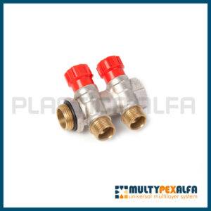 Two-way manifold with taps Multypexalfa Plastica Alfa